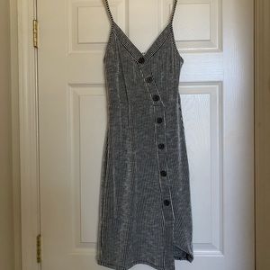 Stripped button dress